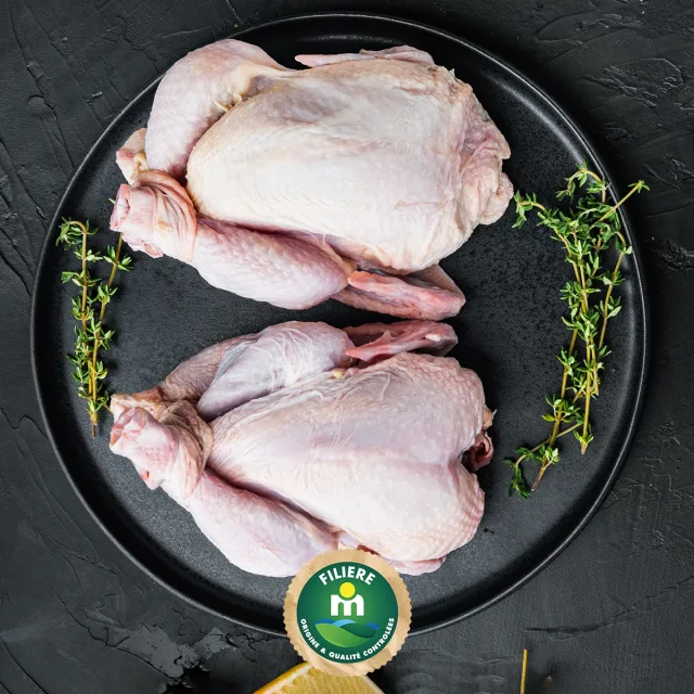 Poulet x2 environ 1,25Kg - FILIERE M