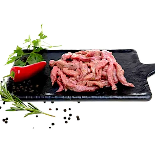 Émincé de boeuf rouge mariné au thym et romarin 500g - FILIERE M