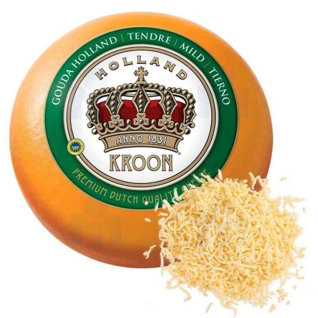 Fromage Gouda nature râpé 100g - KROON