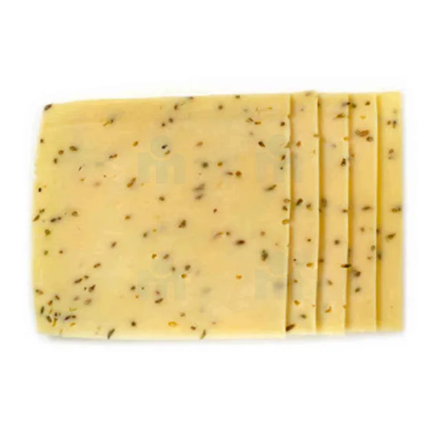 Fromage Gouda au cumin en tranches 100g - GRAN CŒUR