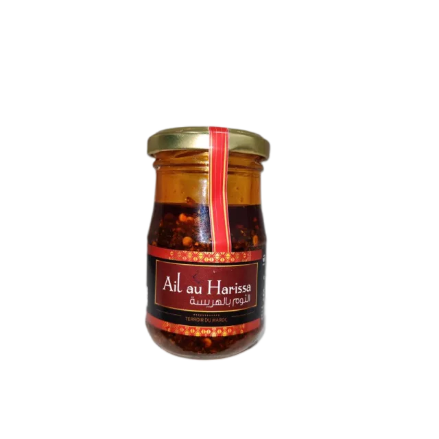 Ail au harissa pot en verre 80g - DAR TOUMA